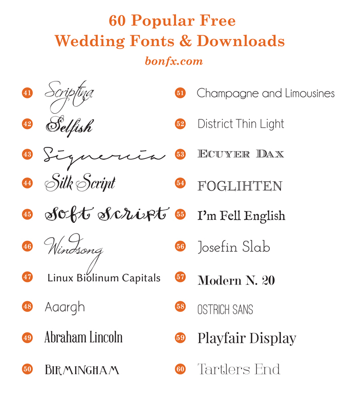 free wedding fonts 41-60
