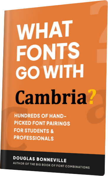 What Fonts Go With Cambria? — book cover