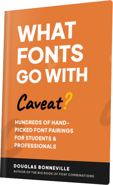 What Fonts Go With Caveat? — book cover