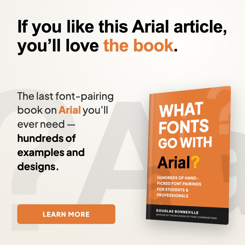 What Fonts Go With Arial - the book from BonFX, coming soon