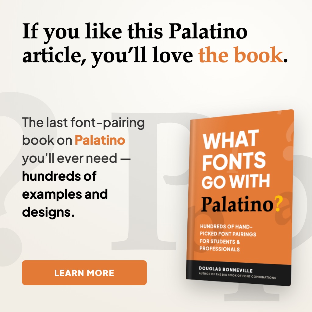 What Fonts Go With Palatino - the book from BonFX, coming soon