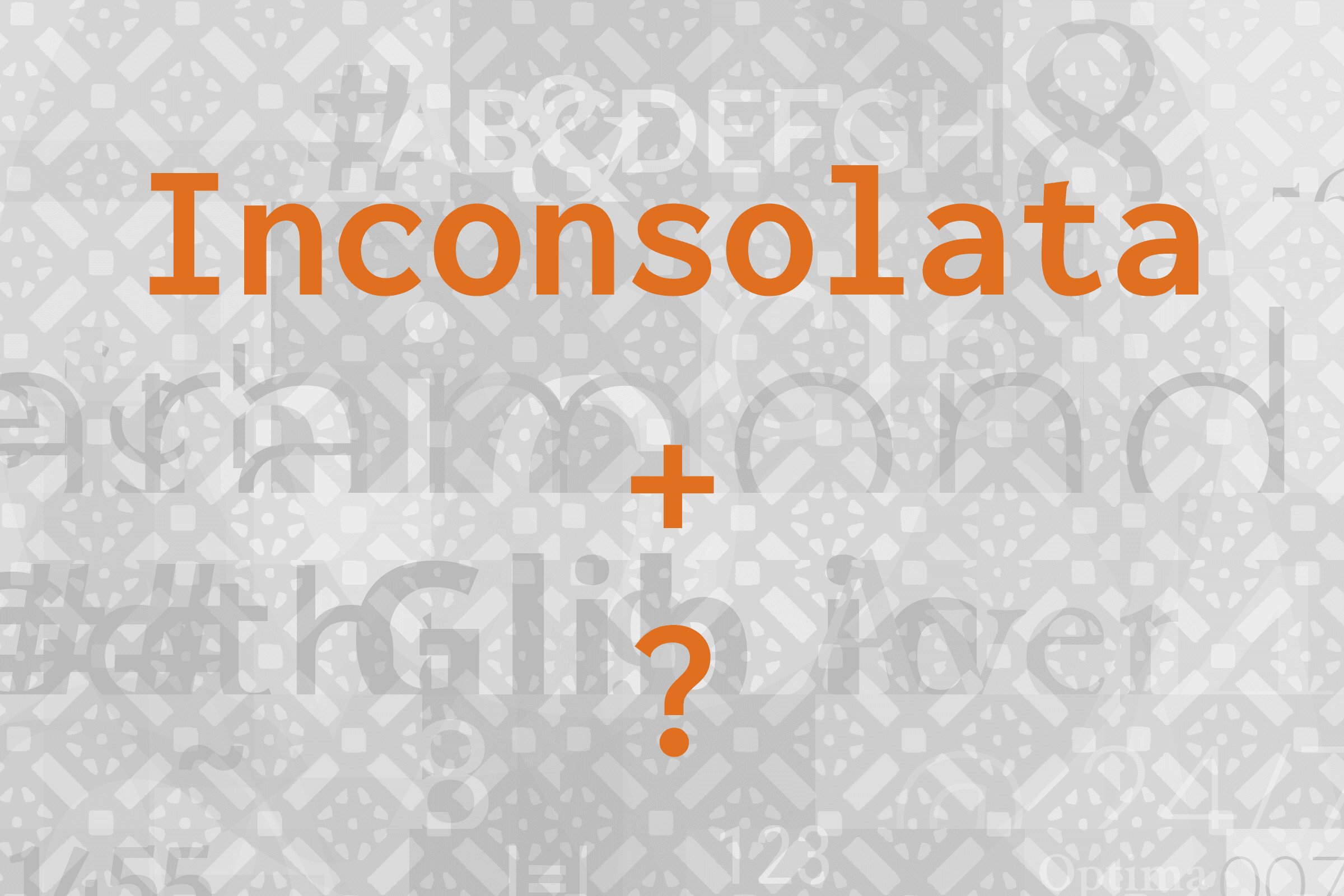 What Fonts Go With Inconsolata?