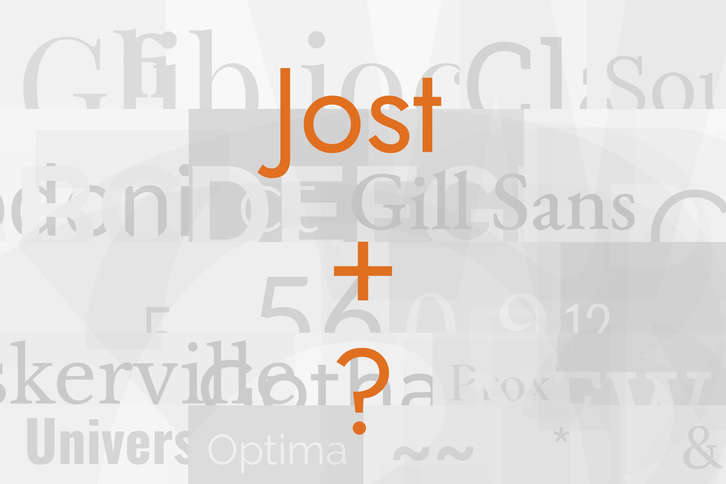 jost font pairing