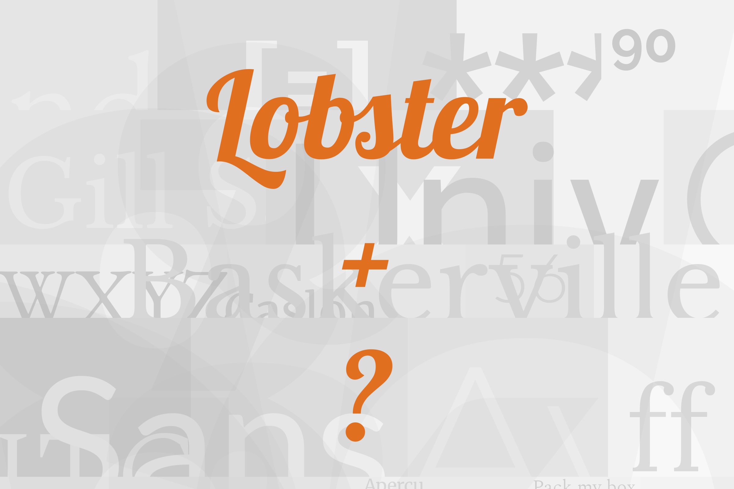 lobster font pairing