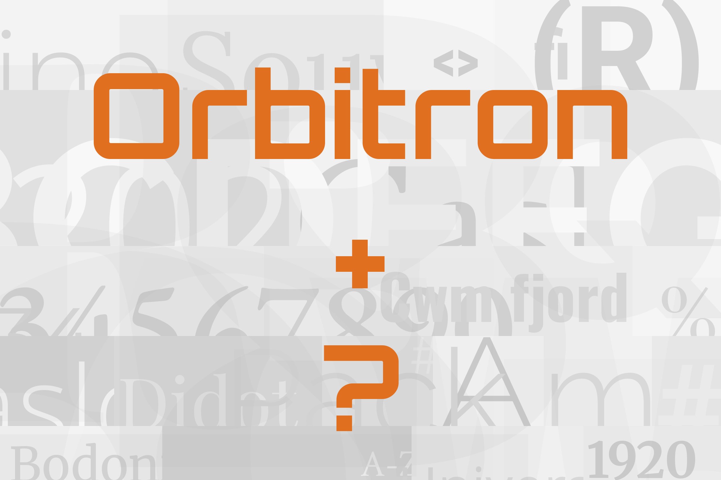orbitron font pairing