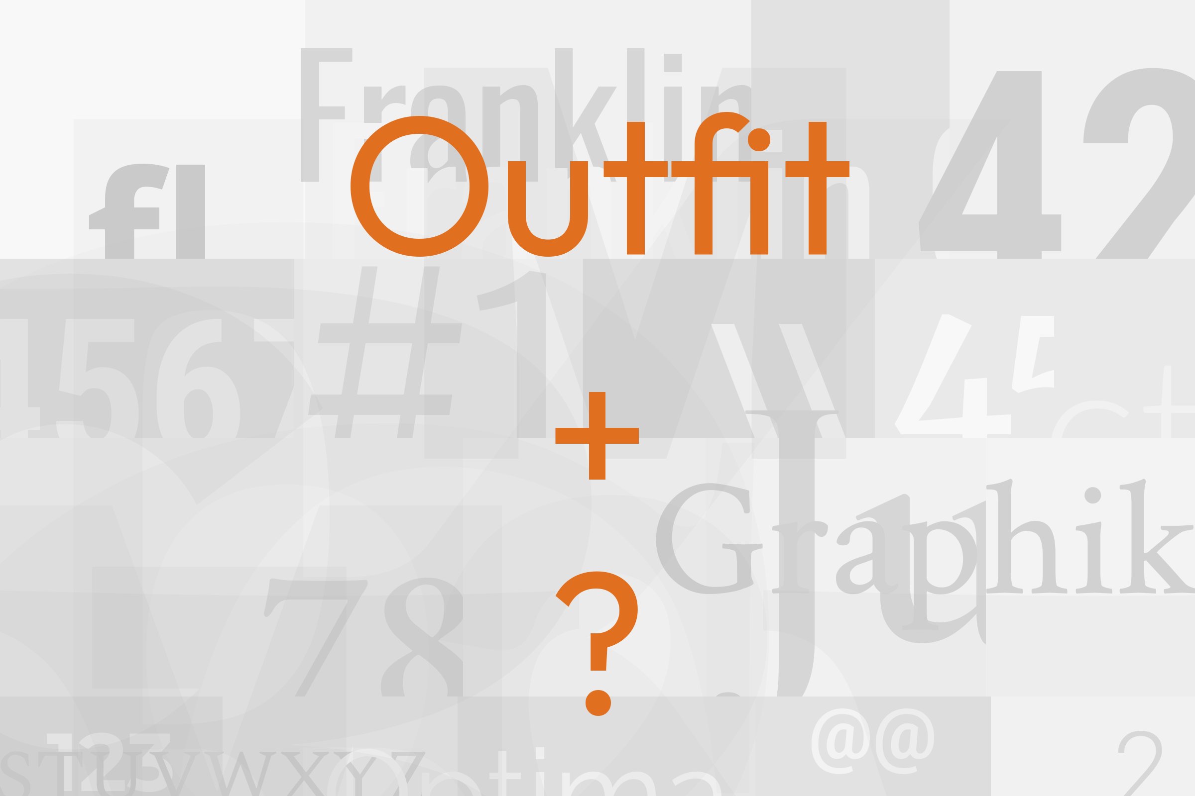 outfit font pairing