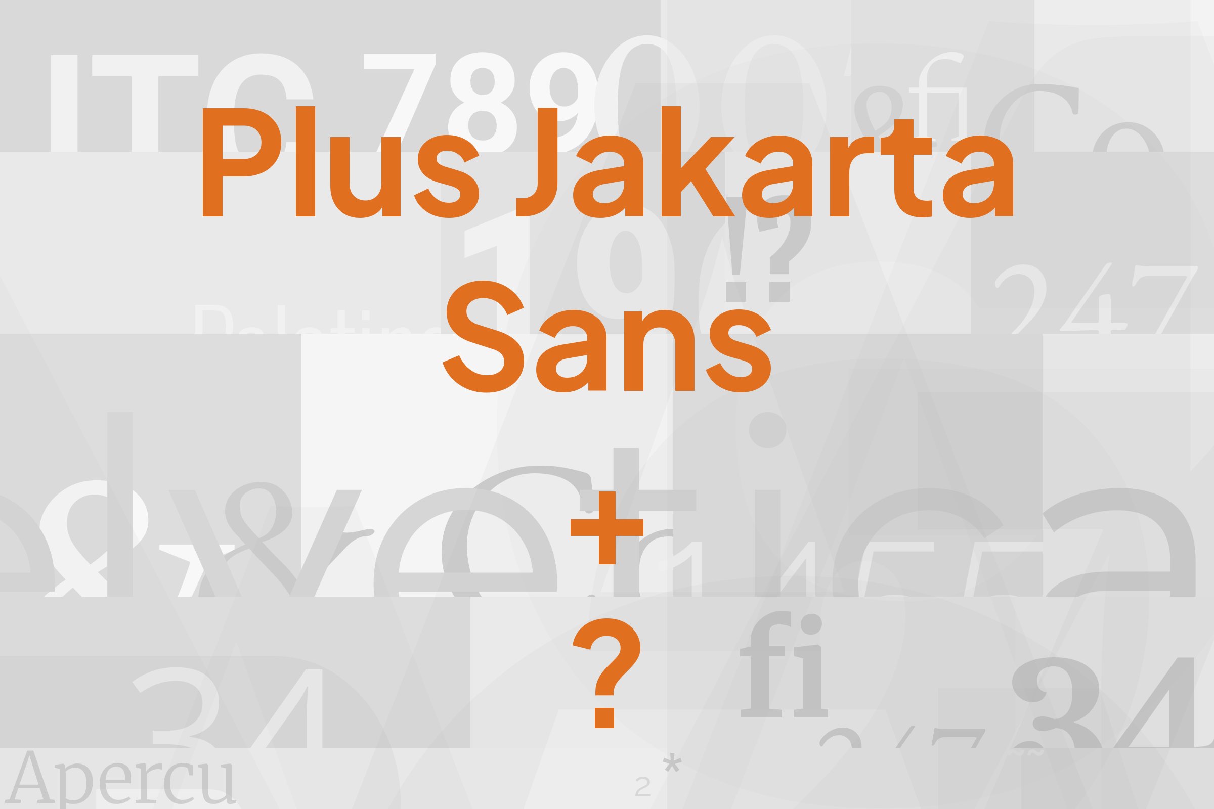 plus jakarta sans font pairing