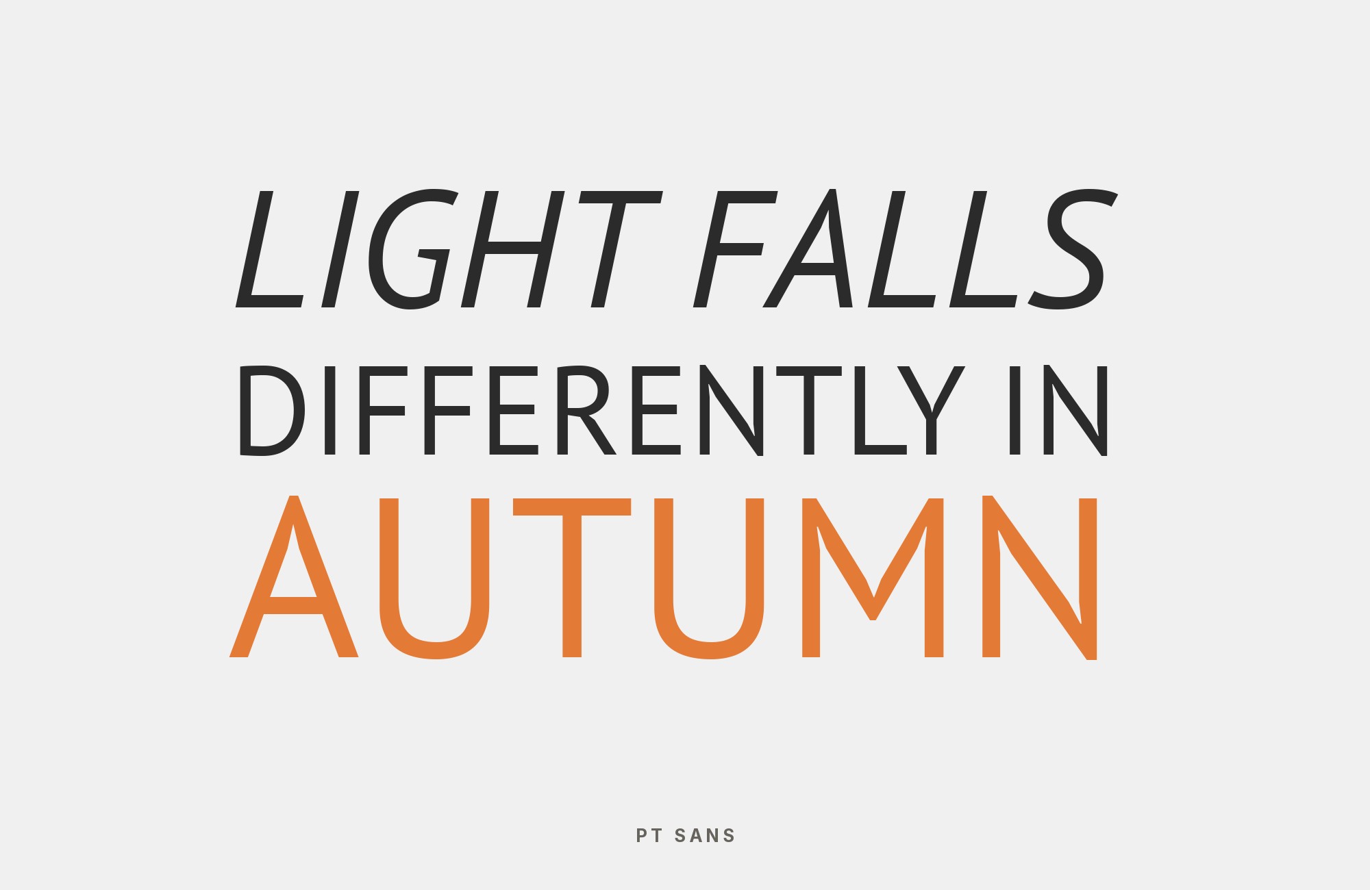 PT Sans type specimen