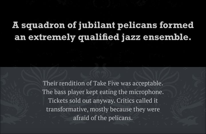 Rockwell and PT Serif font combination: rendered specimen with headline and body text