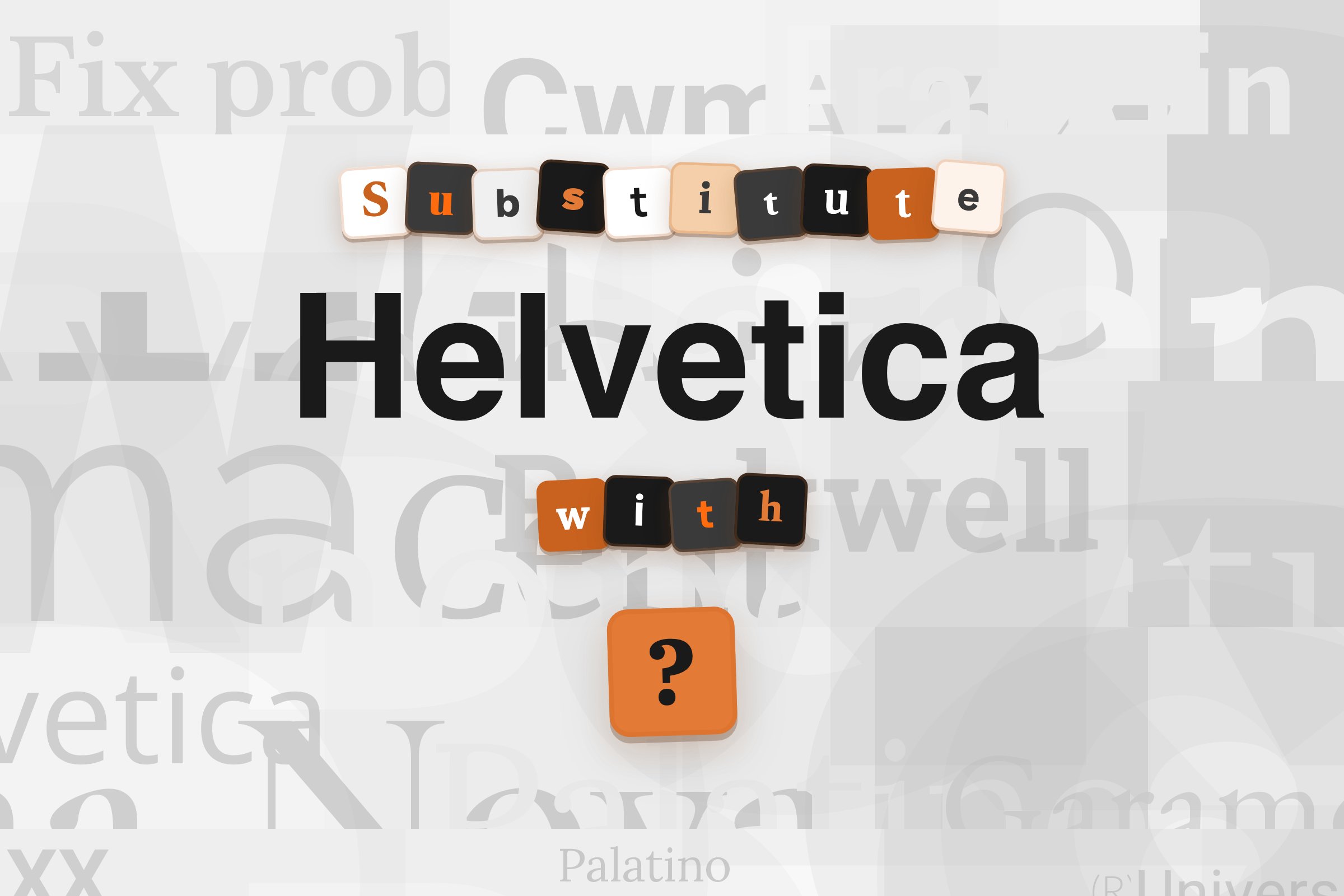 Fonts Similar to Helvetica
