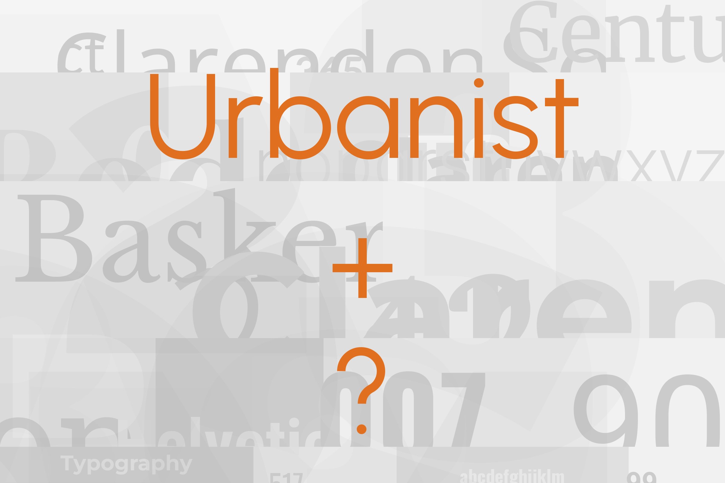 urbanist font pairing