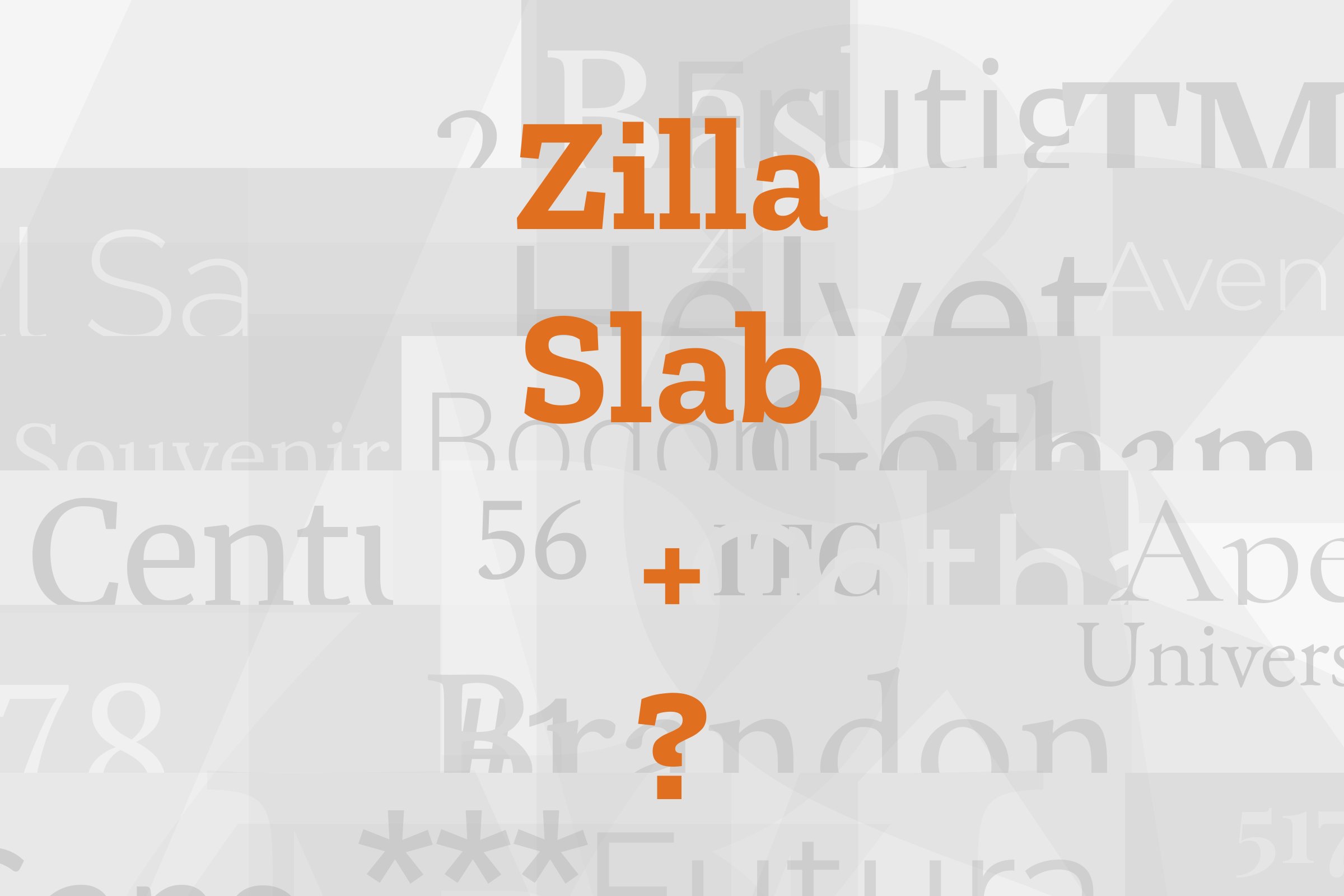 zilla slab font pairing