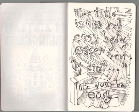Art House Co-Op Sketchbook Project - Moleskine page 02-03