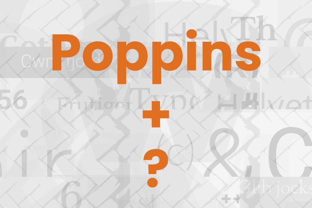 What Fonts Go With Poppins?