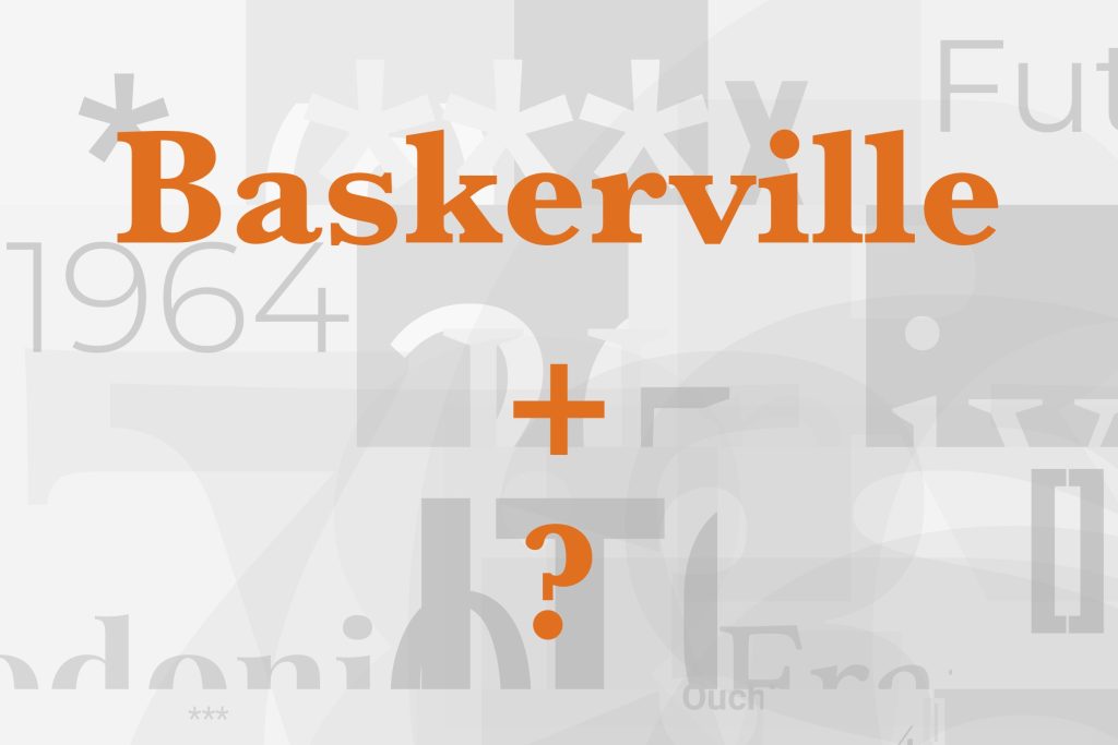 baskerville font pairing