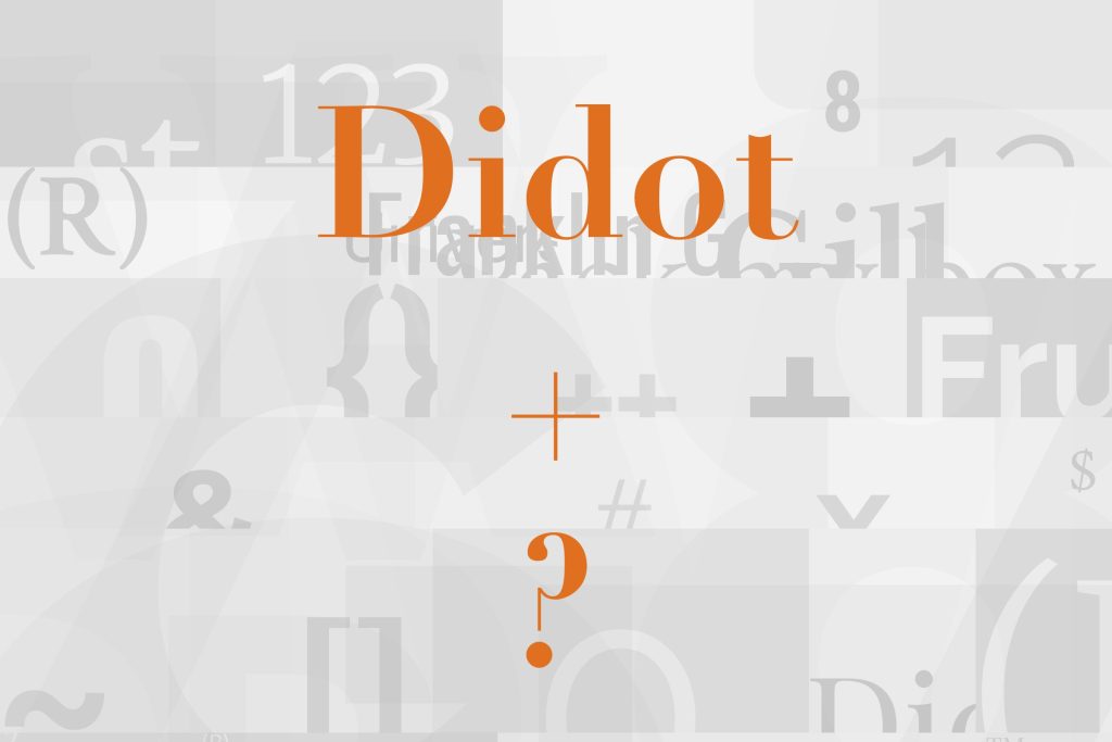 didot font pairing