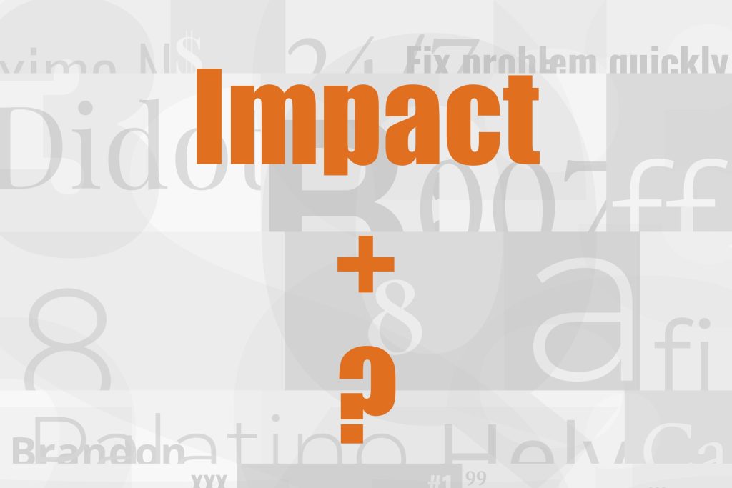 impact font pairing