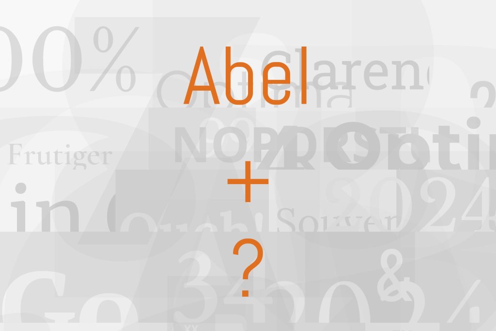 abel font pairing