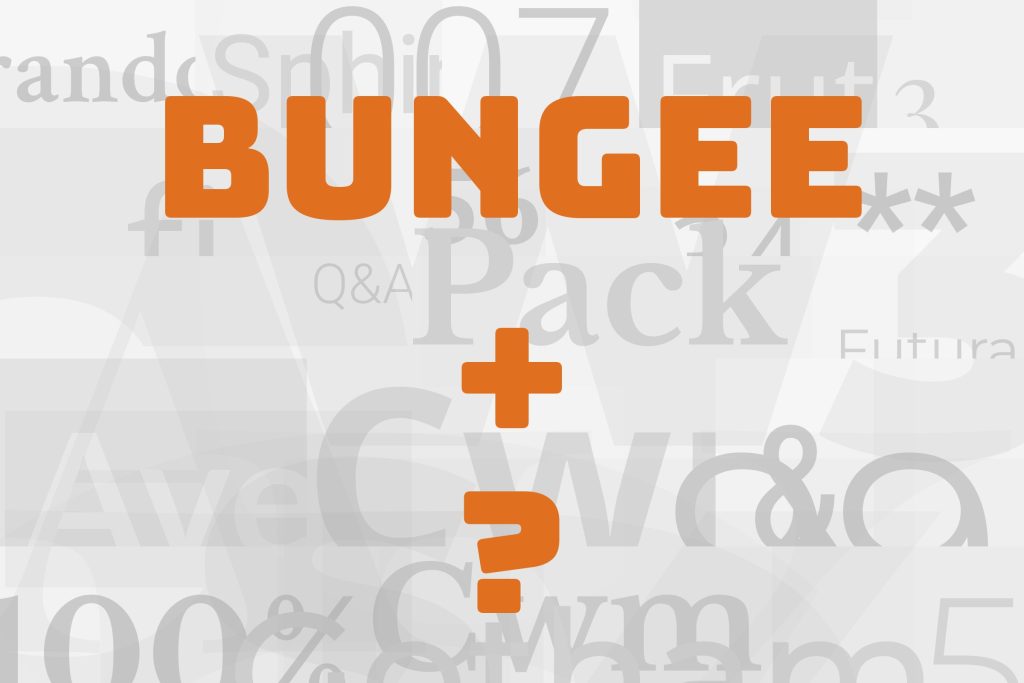 bungee font pairing