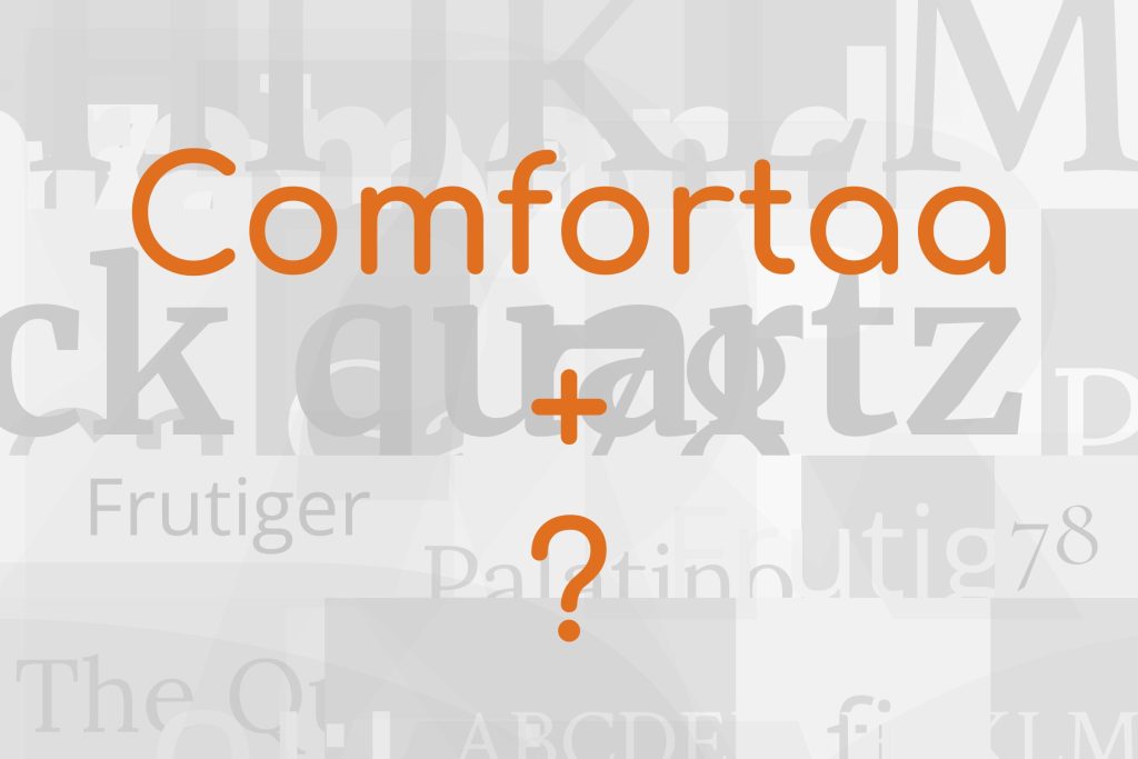 comfortaa font pairing