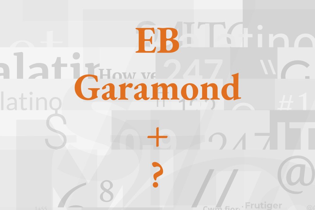 eb garamond font pairing