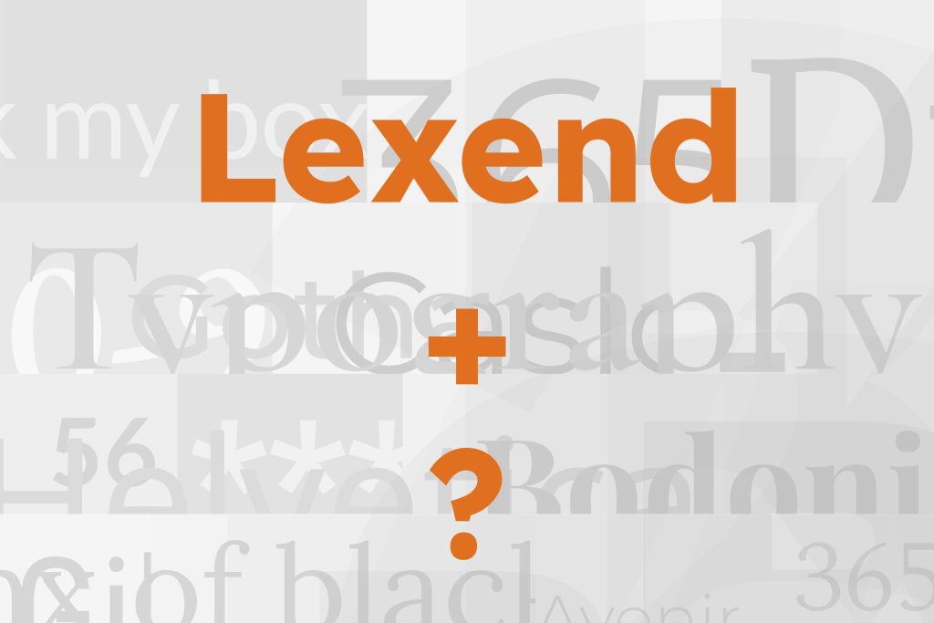 lexend font pairing