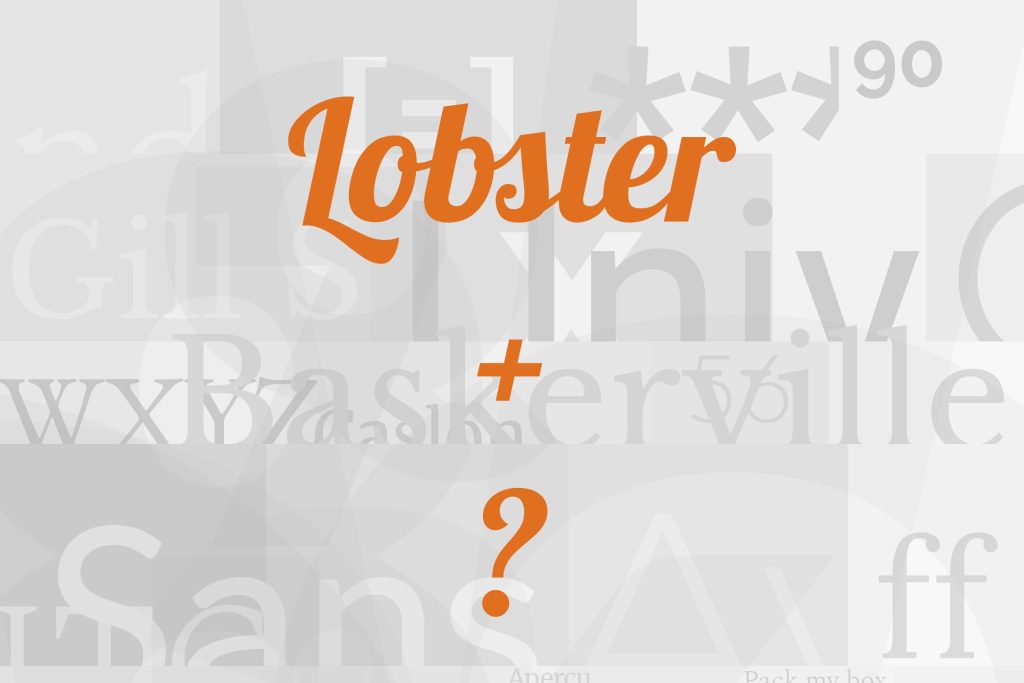 lobster font pairing