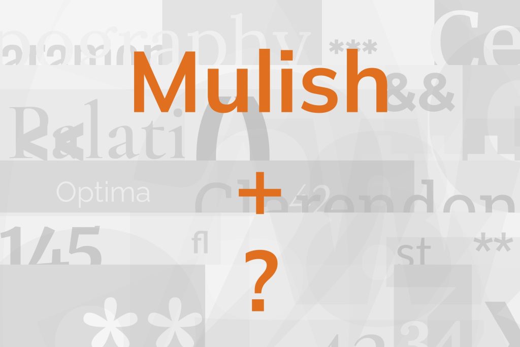 mulish font pairing