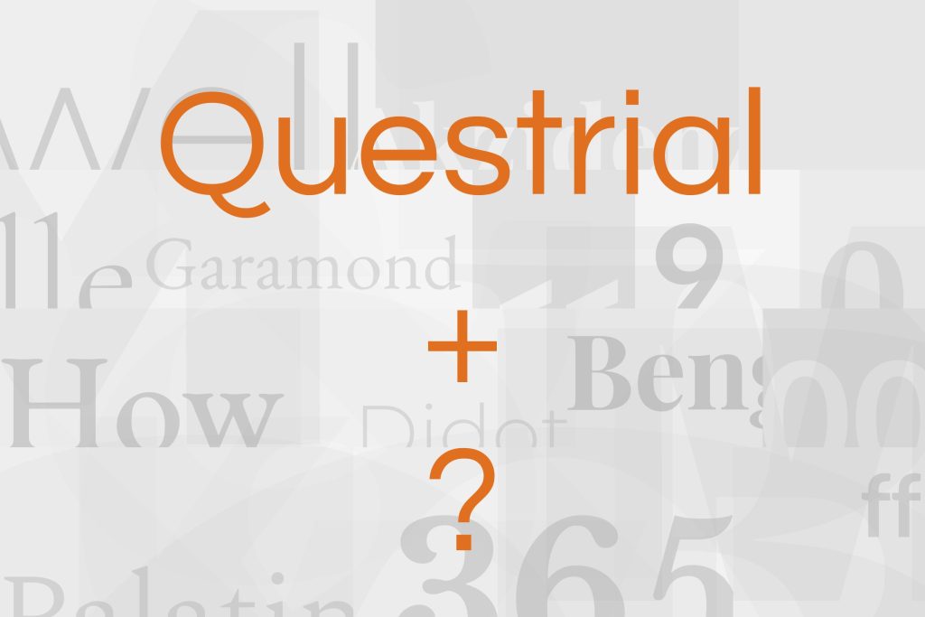 questrial font pairing