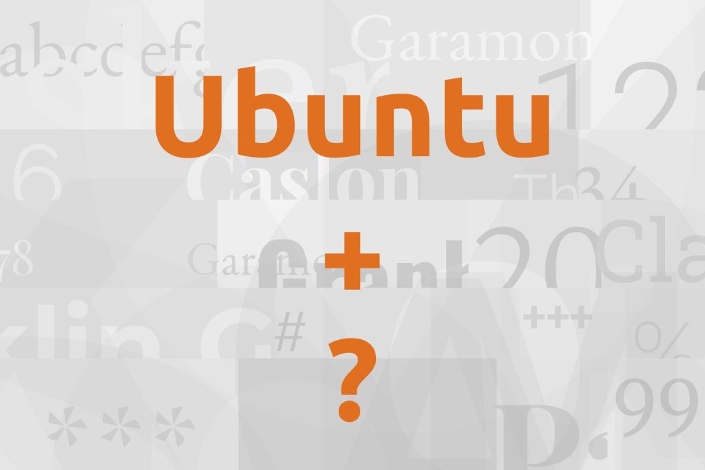 ubuntu font pairing