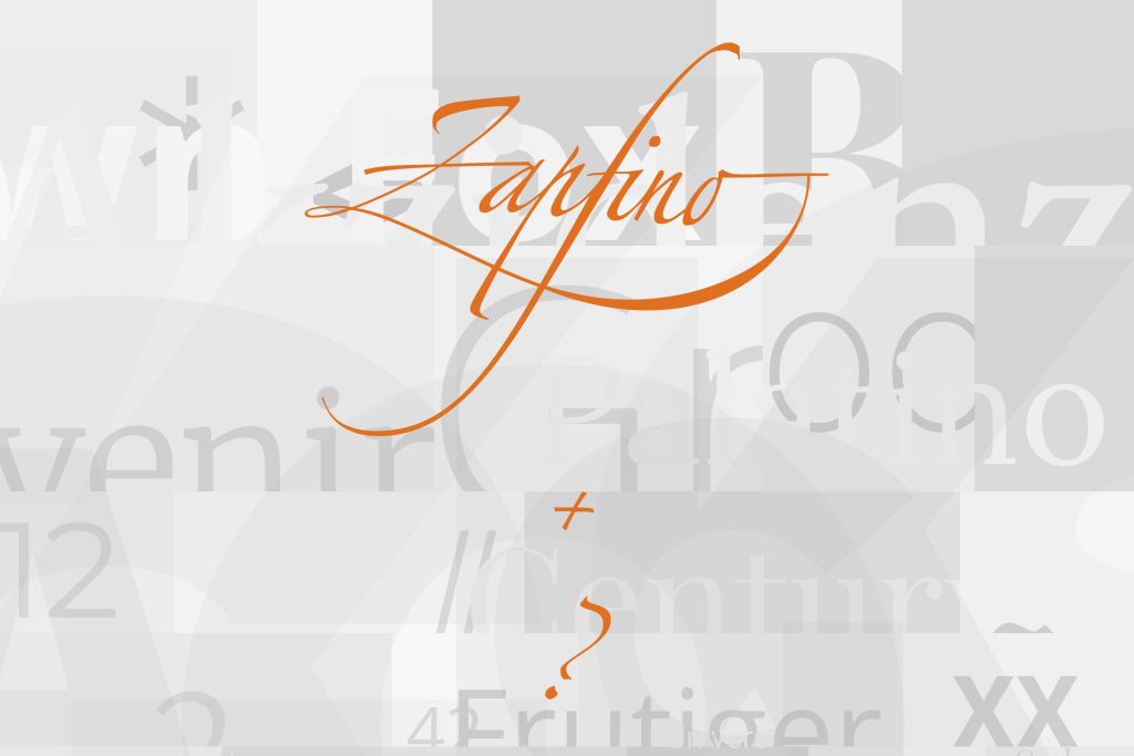 zapfino font pairing