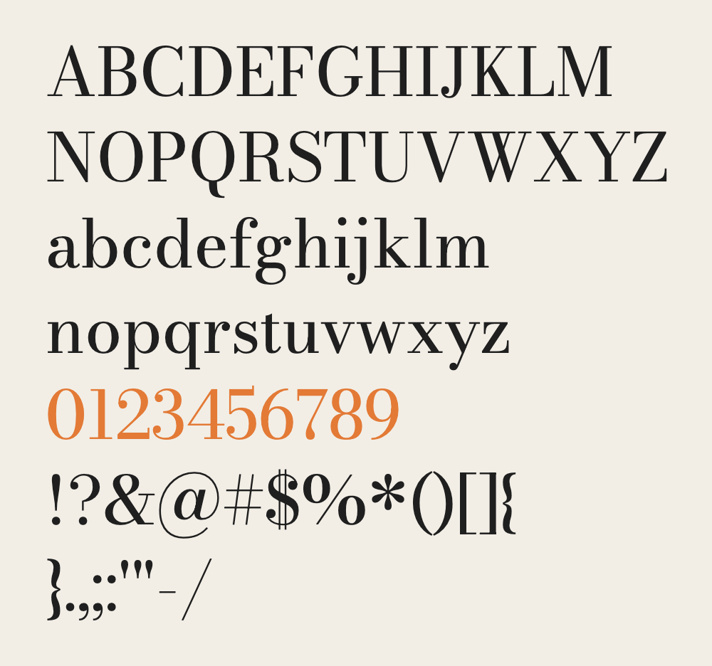 Bodoni sample