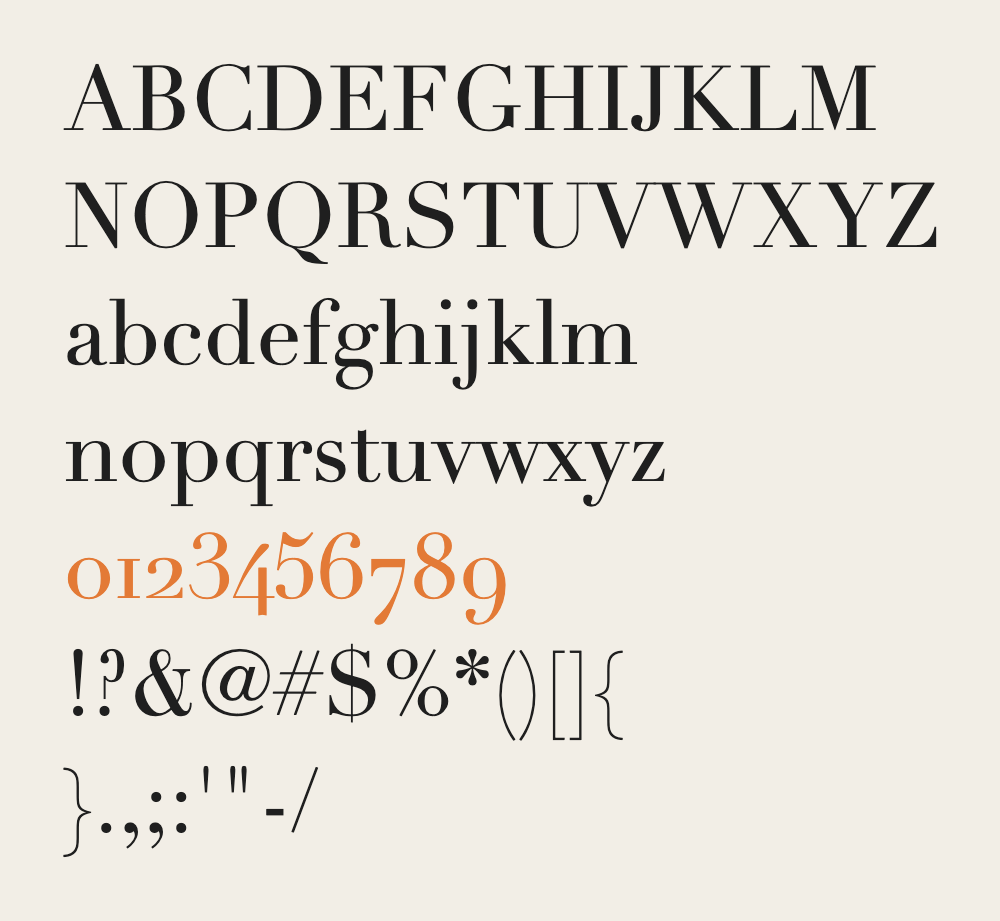 Linotype Didot sample