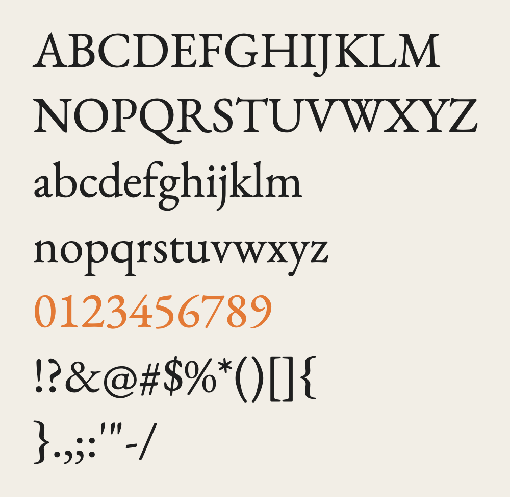 EB Garamond sample