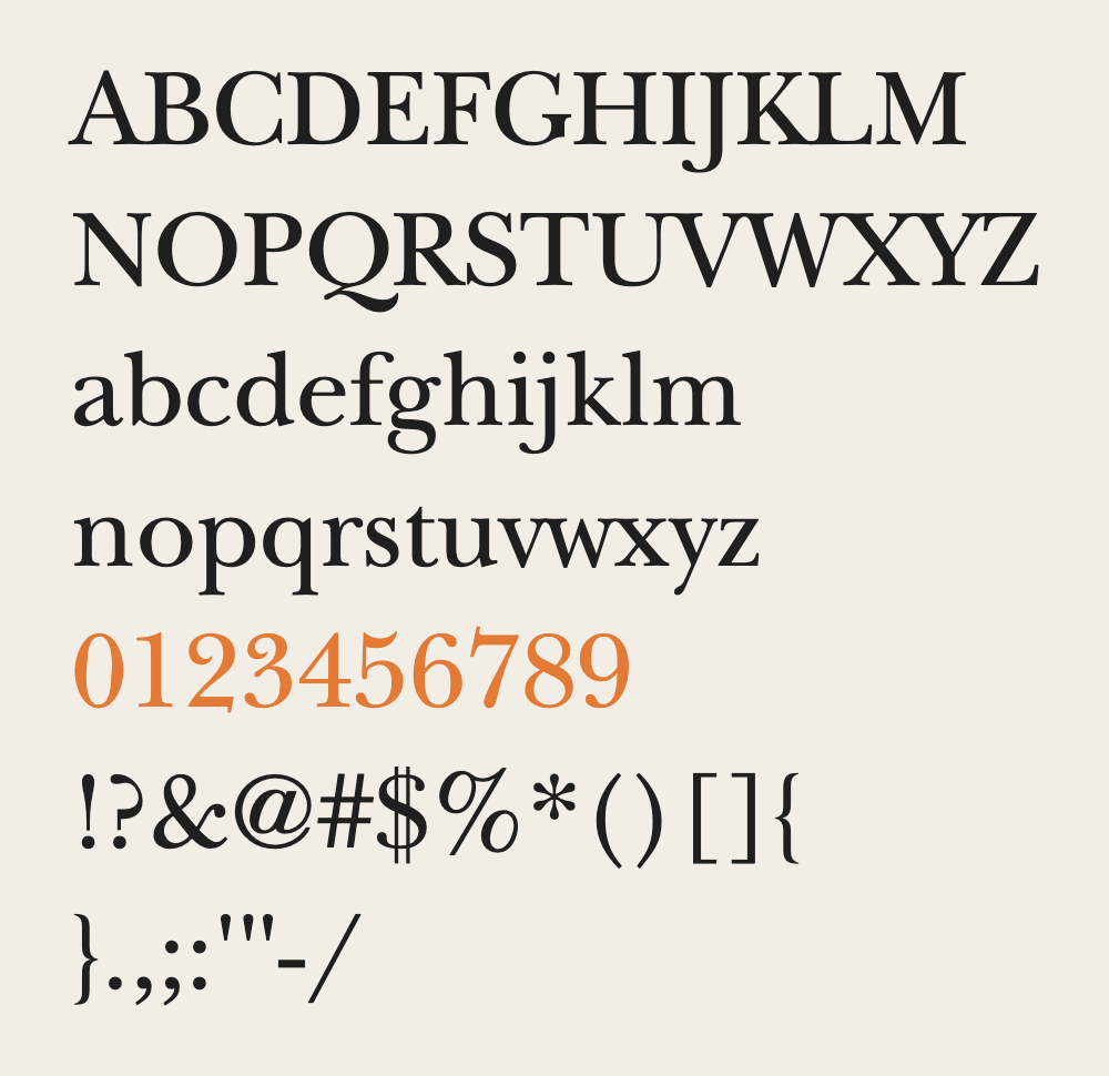 ITC New Baskerville sample