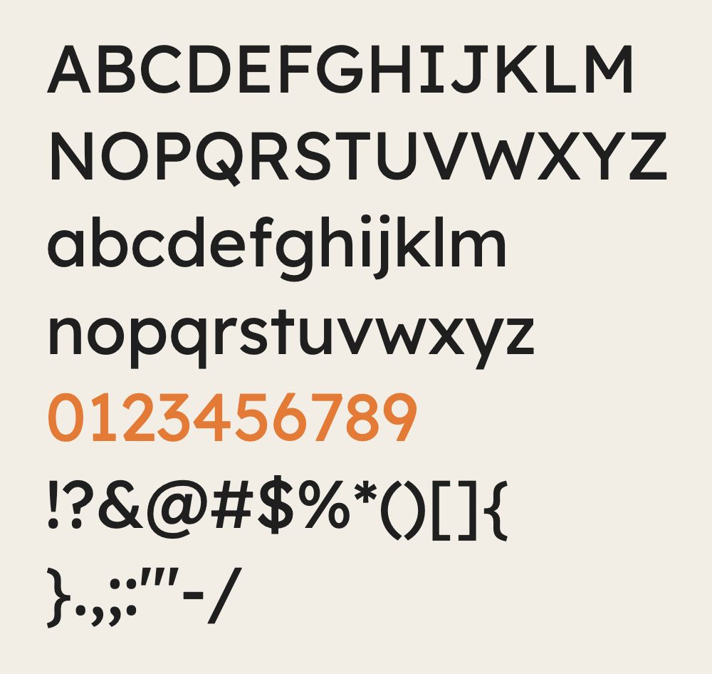 Lexend sample