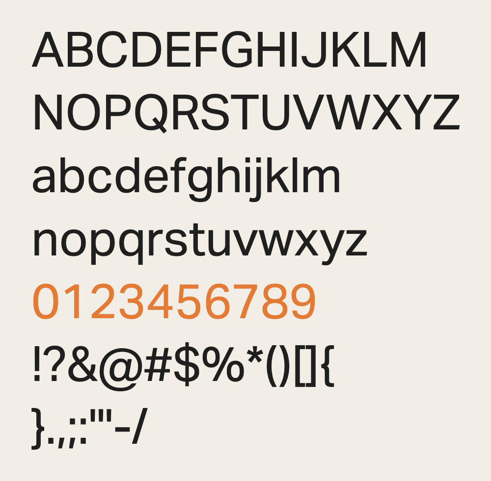 Aktiv Grotesk sample