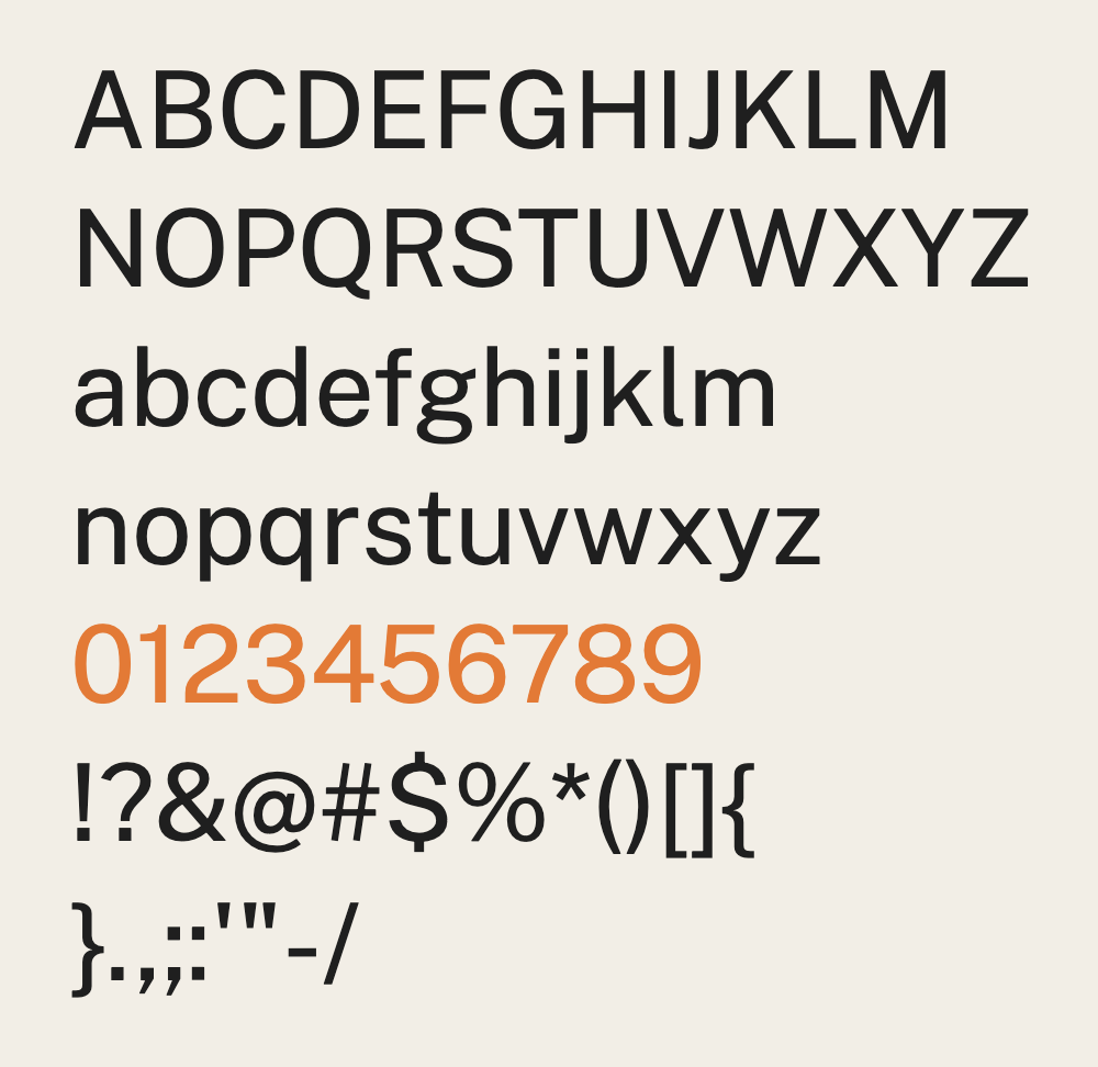 Public Sans sample
