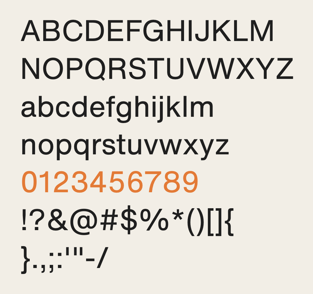 Helvetica Now sample