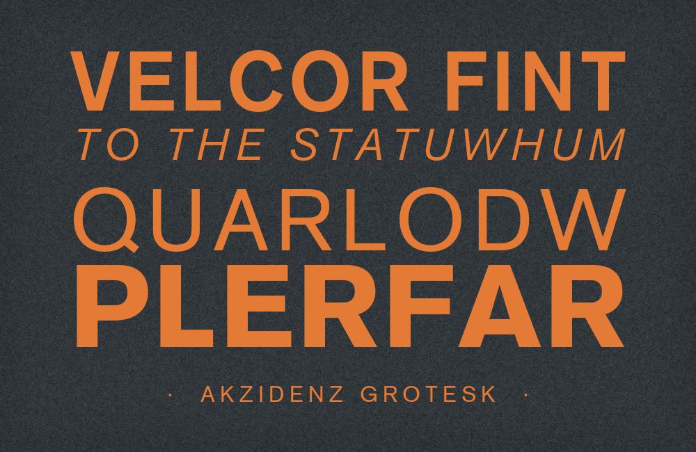 Akzidenz Grotesk type specimen
