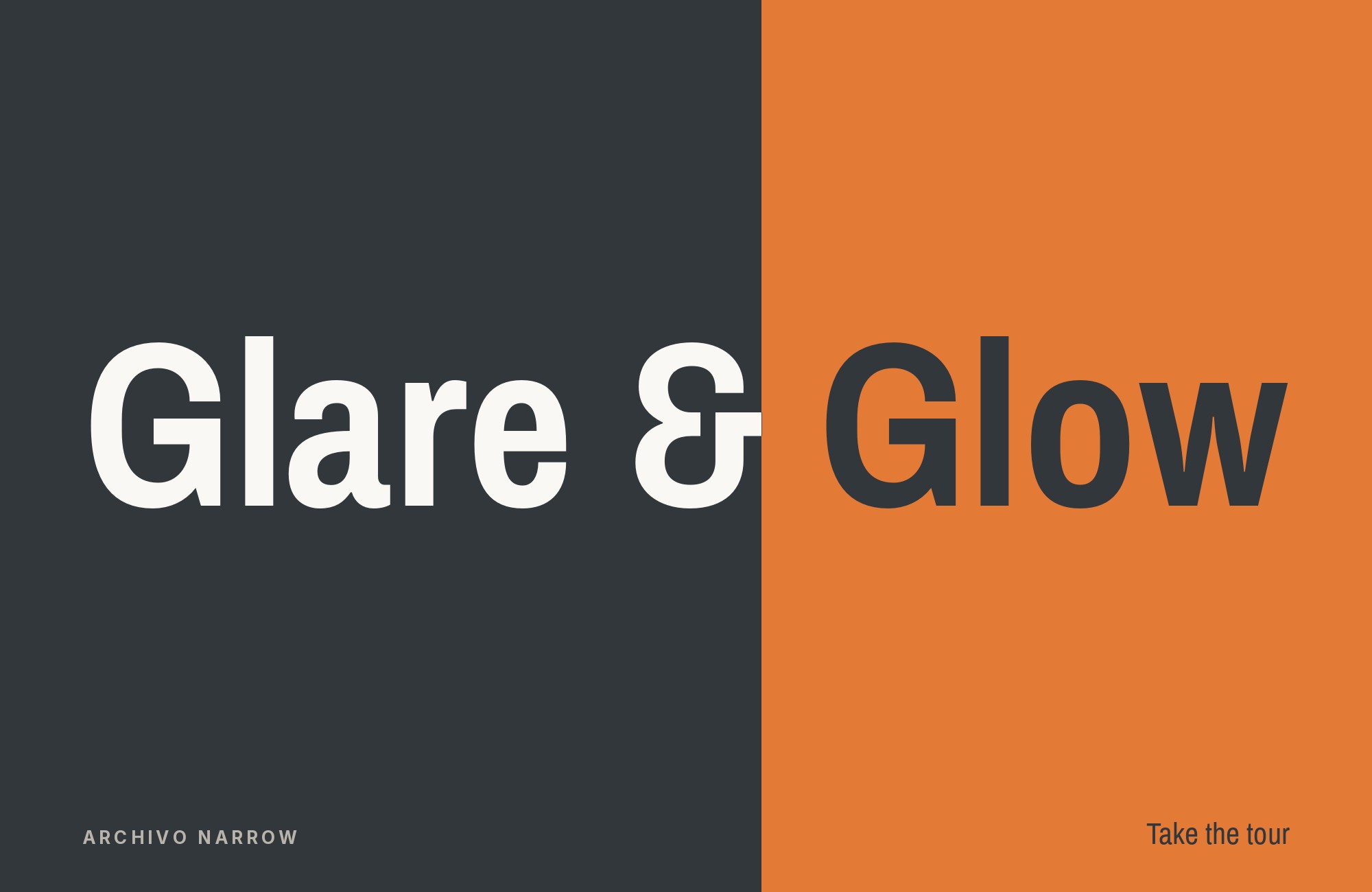 Archivo Narrow type specimen