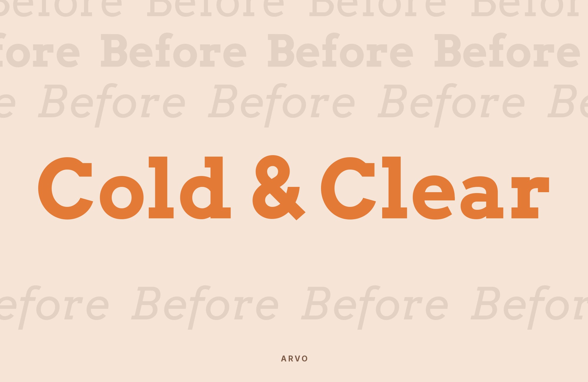 Arvo type specimen