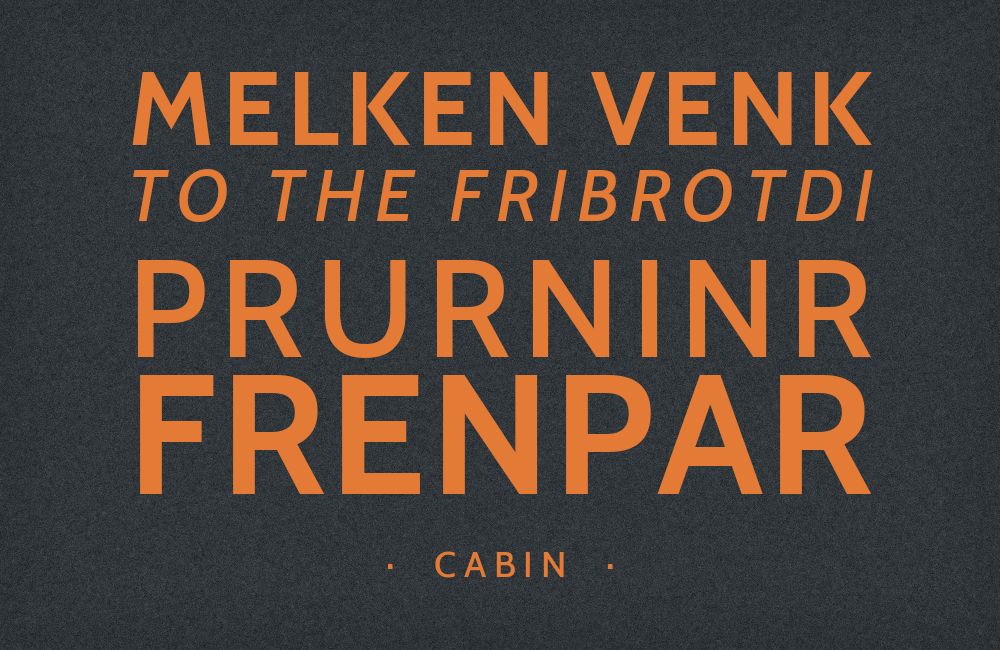 Cabin type specimen