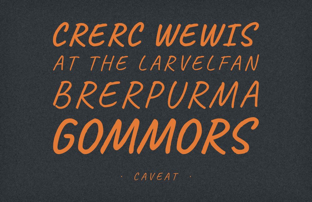 Caveat type specimen