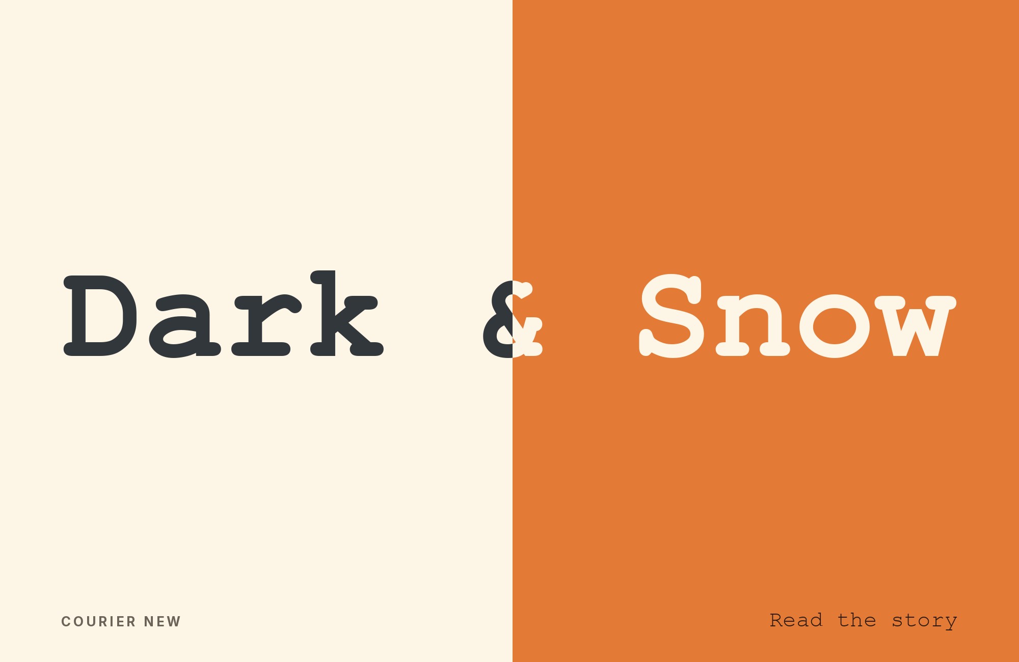 Courier New type specimen