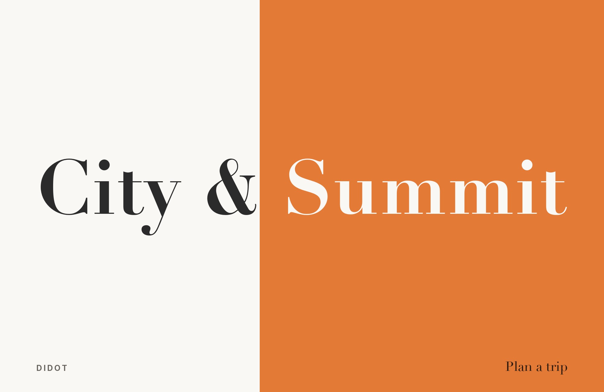 Didot type specimen
