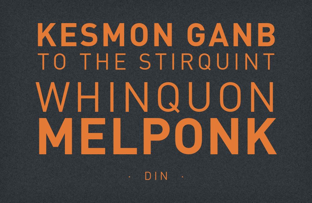 DIN type specimen
