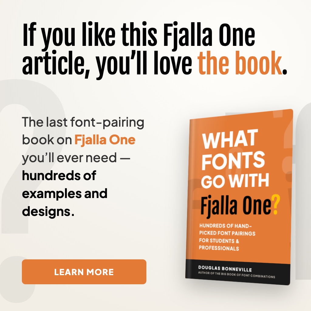 What Fonts Go With Fjalla One? - the book from BonFX, coming soon
