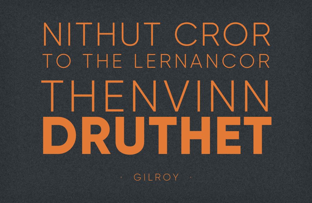 Gilroy type specimen