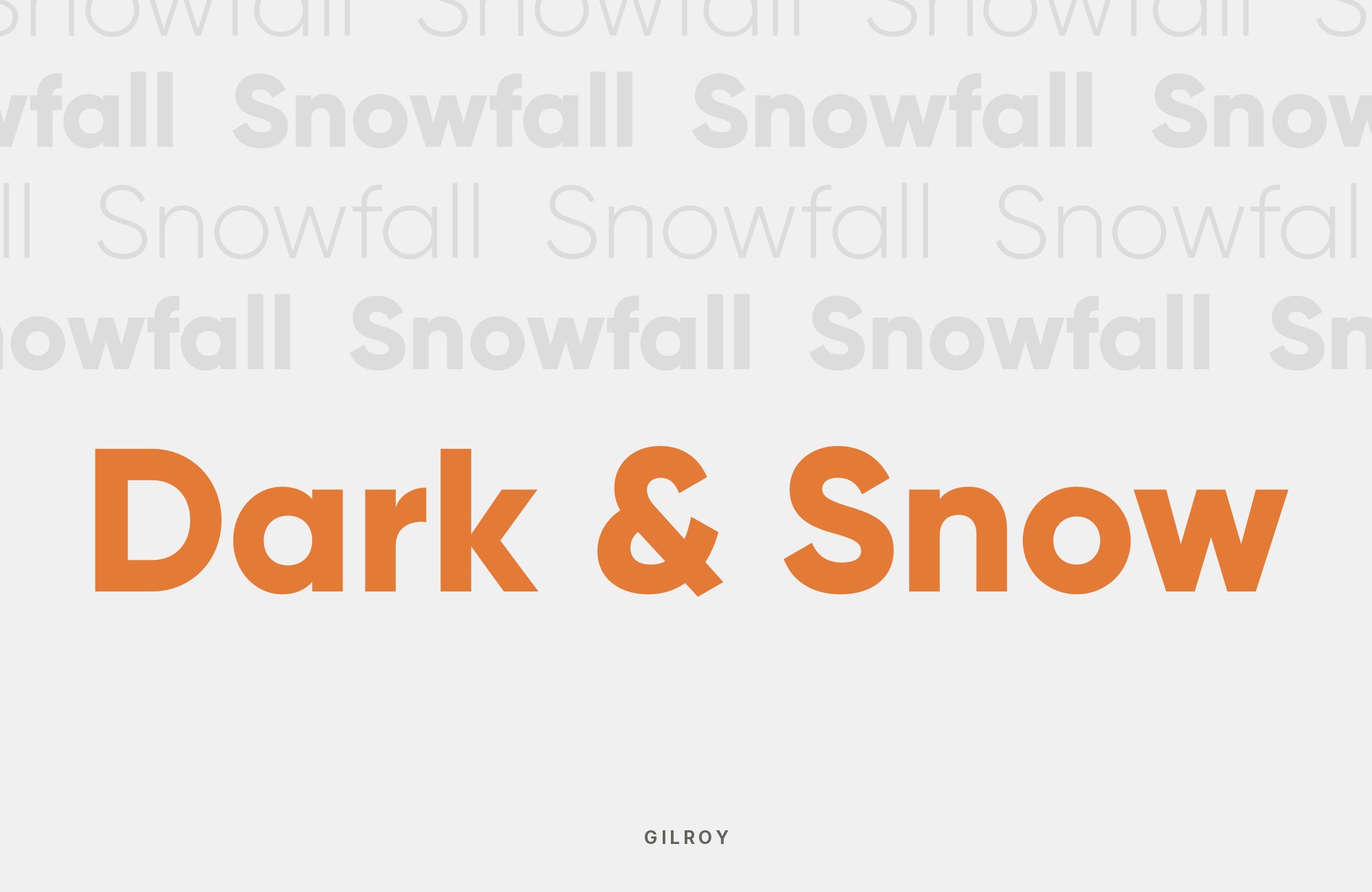 Gilroy type specimen